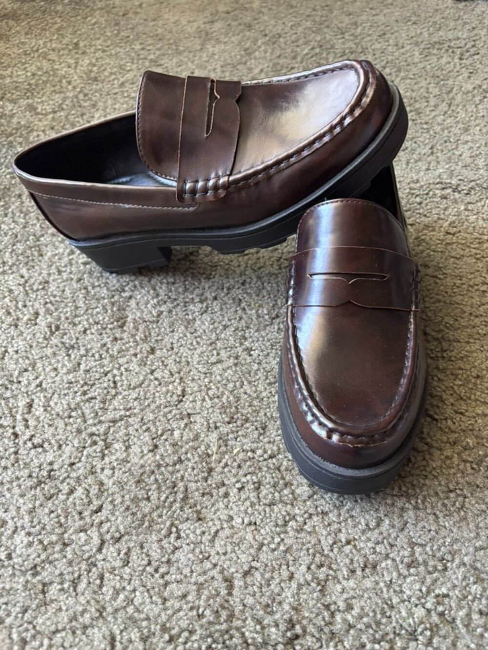 boc Women's Dark Brown Patent Leather Moccasins - Picture 8 of 13